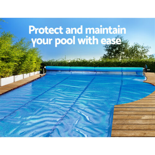 Aquabuddy Pool Cover Roller 5.5m Adjustable Swimming Pool Solar Blanket Reel Blue - Image 4