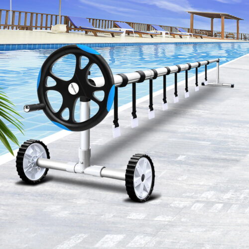Aquabuddy Pool Cover Roller 5.5m Adjustable Swimming Pool Solar Blanket Reel Blue - Image 8