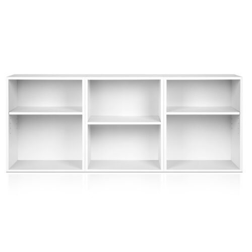 Artiss Bookshelf Set of 3 - VENA White - Image 3