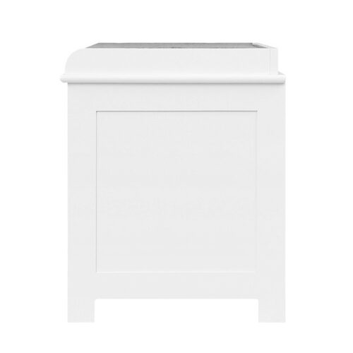 Artiss Shoe Rack Cabinet Bench White Caye - Image 4