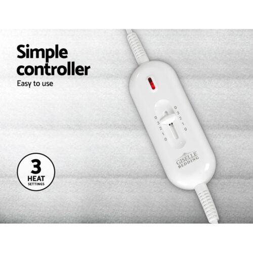 Giselle Bedding Single Size Electric Blanket Polyester - Image 4