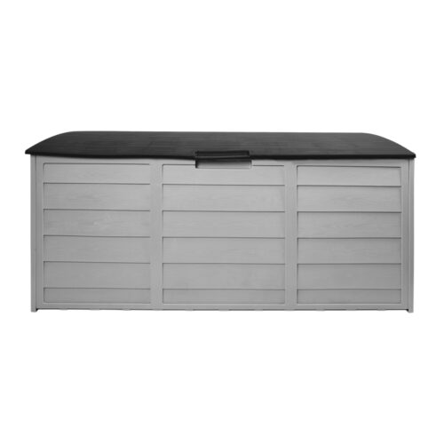 Gardeon Outdoor Storage Box 290L Lockable Organiser Garden Deck Shed Tool Black - Image 3