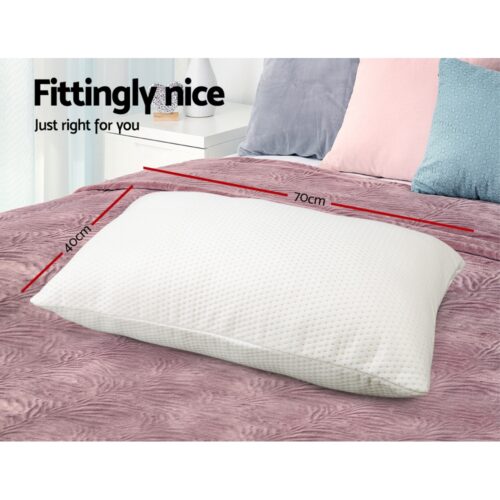 Giselle Bedding Memory Foam Pillow 19cm Thick Twin Pack - Image 2