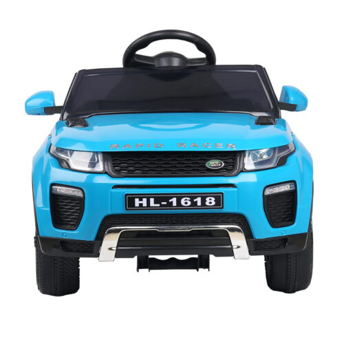 Rigo Kids Electric Ride On Car SUV Range Rover-inspired Toy Cars Remote 12V Blue - Image 4