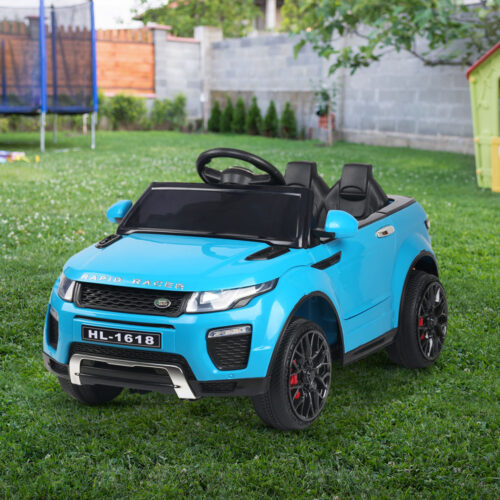 Rigo Kids Electric Ride On Car SUV Range Rover-inspired Toy Cars Remote 12V Blue - Image 9
