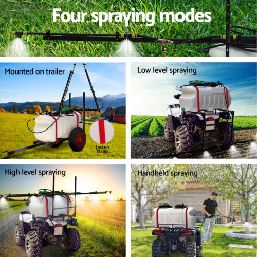Giantz Weed Sprayer 100L Trailer 3M Boom Garden Spray - Image 4