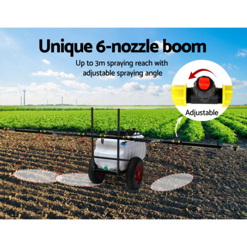 Giantz Weed Sprayer 100L Trailer 3M Boom Garden Spray - Image 5