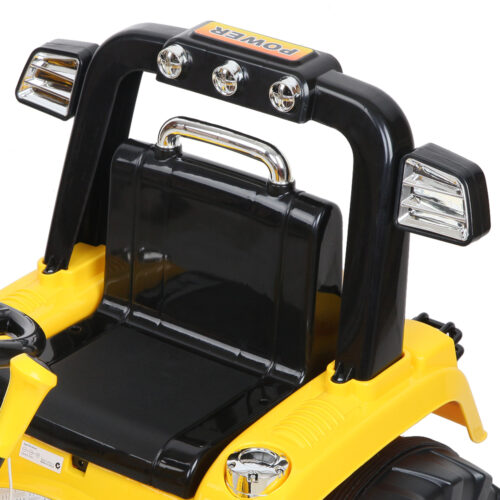 Rigo Kids Electric Ride On Car Bulldozer Digger Loader Remote 6V Yellow - Image 6