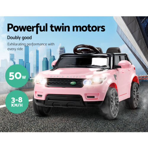 Rigo Ride On Car Kids Electric Ride On Cars SUV Remote 12V Pink - Image 10