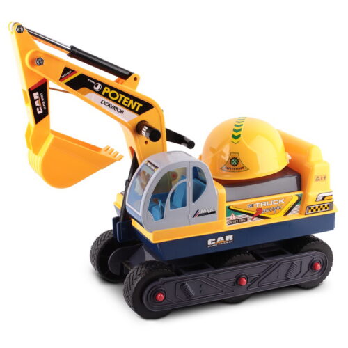 Keezi Ride On Car Toys Kids Excavator Digger Sandpit Bulldozer Car Pretend Play - Image 2