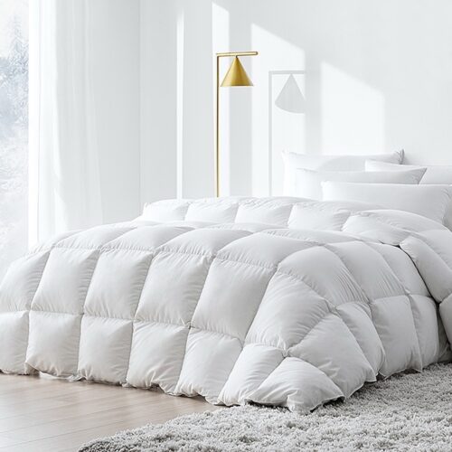 Giselle Bedding 500GSM Duck Down Feather Quilt Queen - Image 9