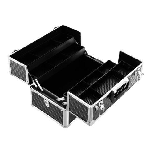 Embellir Portable Cosmetic Beauty Makeup Case - Diamond Black - Image 4