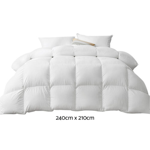 Giselle Bedding 700GSM Goose Down Feather Quilt King - Image 3