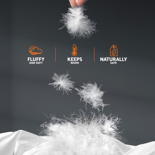Giselle Bedding 700GSM Goose Down Feather Quilt Super King - Image 7