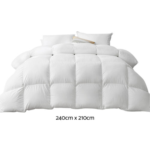 Giselle Bedding 500GSM Goose Down Feather Quilt King - Image 3