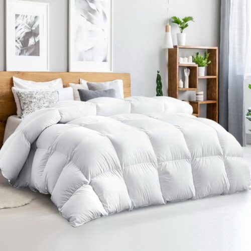 Giselle Bedding 500GSM Goose Down Feather Quilt King - Image 9