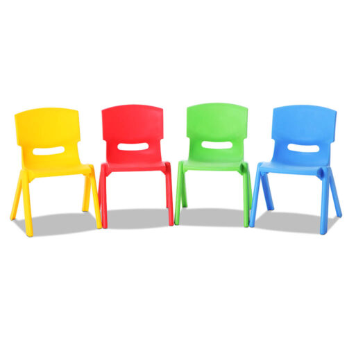 Keezi Kids Chairs Set Plastic Set of 4 Activity Study Chair 50KG - Image 2