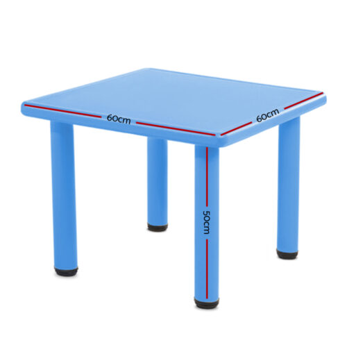 Keezi Kids Table Plastic Square Activity Study Desk 60X60CM - Image 3