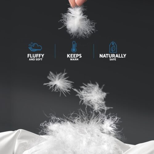 Giselle Bedding 700GSM Duck Down Feather Quilt King - Image 7