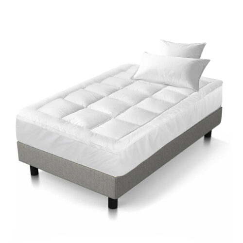 Giselle Bedding Mattress Topper Pillowtop Bamboo Single - Image 2