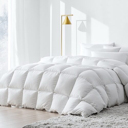 Giselle Bedding 500GSM Duck Down Feather Quilt Super King - Image 9