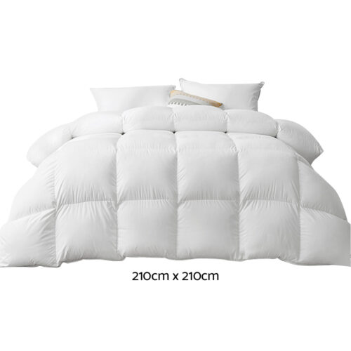 Giselle Bedding 700GSM Goose Down Feather Quilt Queen - Image 3