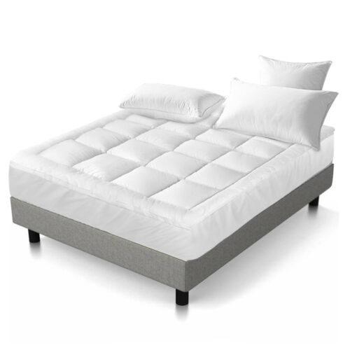 Giselle Bedding Mattress Topper Pillowtop Protector Pad Double - Image 2