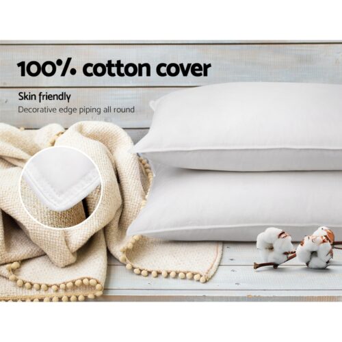 Giselle Bedding Duck Feather Down Pillow Twin Pack - Image 8