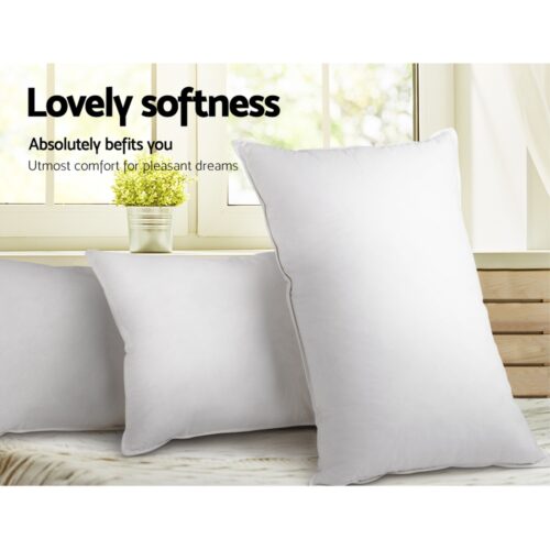 Giselle Bedding Goose Feather Down Pillow Twin Pack - Image 7