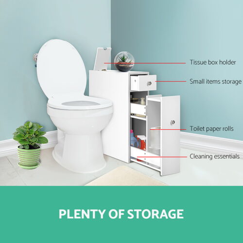 Artiss Bathroom Storage Cabinet Tissue Holder - Image 2