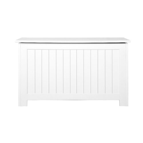 Keezi Kids Toy Box Chest Storage Blanket Children Clothes Room Organiser White - Image 4