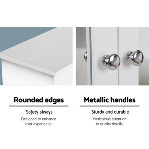 Artiss Bathroom Mirror Cabinet Storage Cupboard - Image 5