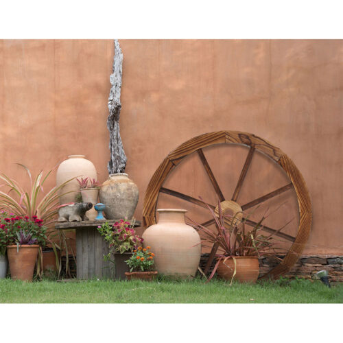Gardeon Garden Decor Outdoor Ornament 2X Wooden Wagon Wheel - Image 7