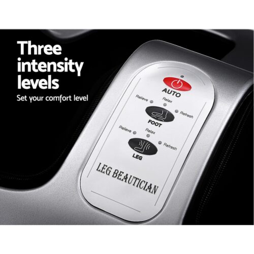Livemor Foot Massager Shiatsu Massagers Electric Roller Calf Leg Kneading Silver - Image 5