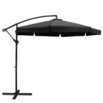 Instahut 3m Outdoor Umbrella Cantilever Garden Beach Patio Black