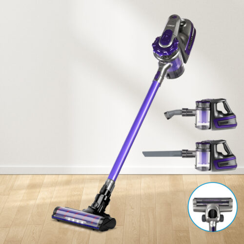 Devanti Stick Vacuum Cleaner Cordless Roller Brush 150W Purple - Image 8