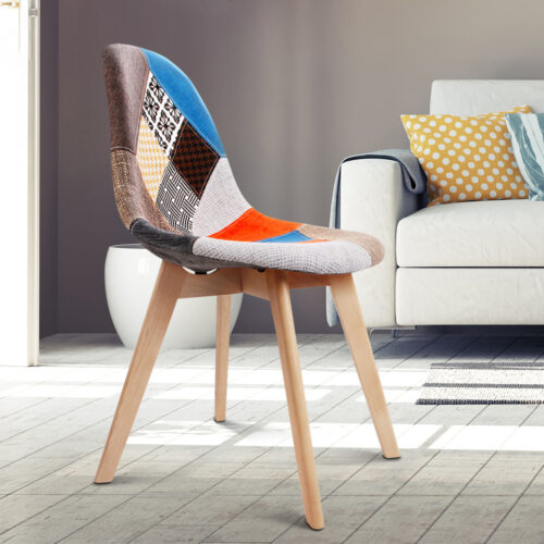 Artiss Dining Chairs Set of 2 Fabric Retro Replica DSW - Image 7