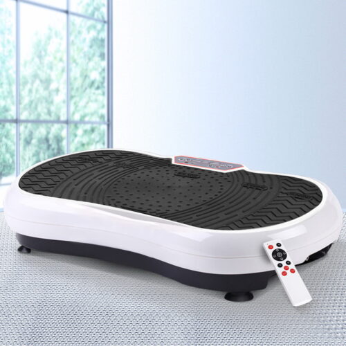 Everfit Vibration Machine Platform Vibrator Resistance Rope Home Fitness White - Image 8