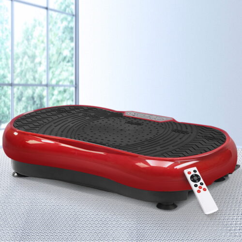 Everfit Vibration Machine Platform Resistance Rope Home Fitness Dark Red - Image 8