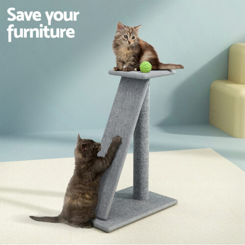 i.Pet Cat Tree 82cm Scratching Post Tower Scratcher Condo Trees Climb House - Image 4