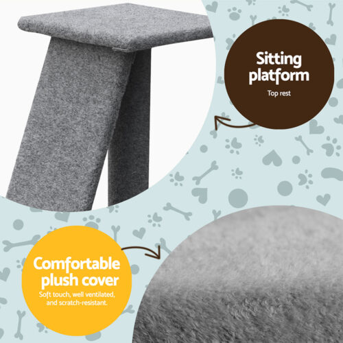i.Pet Cat Tree 82cm Scratching Post Tower Scratcher Condo Trees Climb House - Image 6