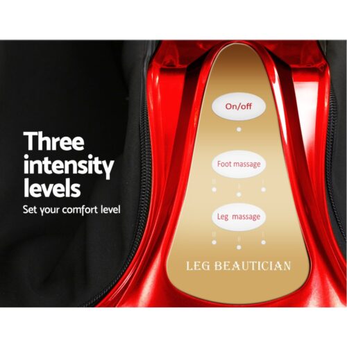 Livemor Foot Massager Massagers Shiatsu Electric Roller Ankle Calf Leg Kneading Red - Image 4