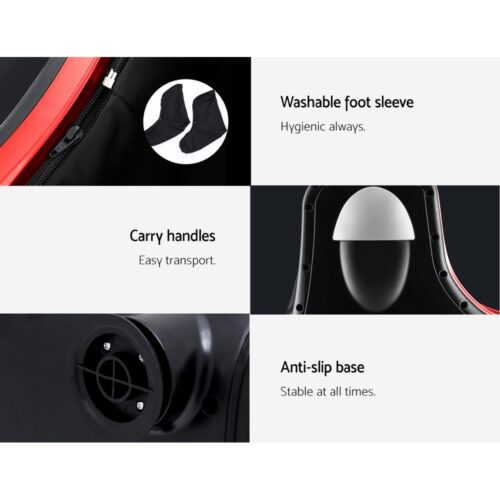 Livemor Foot Massager Massagers Shiatsu Electric Roller Ankle Calf Leg Kneading Red - Image 7