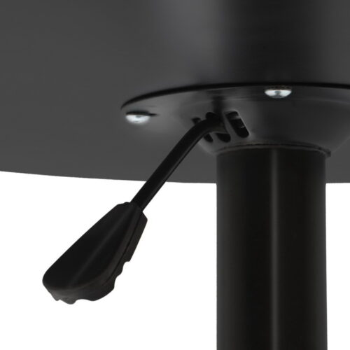 Artiss Bar Table Gas Lift Round Black - Image 5