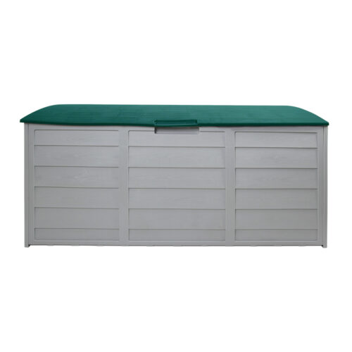 Gardeon Outdoor Storage Box 290L Lockable Organiser Garden Deck Shed Tool Green - Image 3