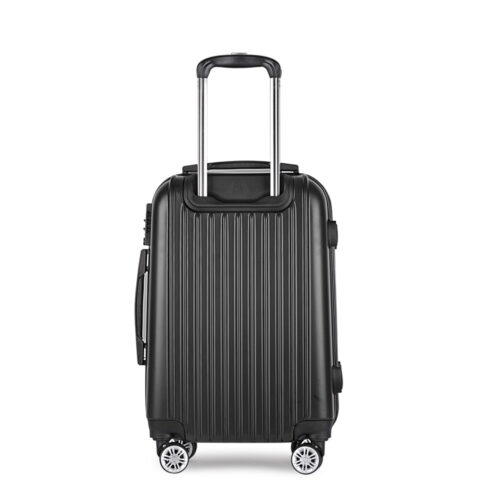 Wanderlite 24 Inch Luggage with TSA Lock Spinner Travel Suitcase Carry On Hard Shell Luggage Case Black - Image 3
