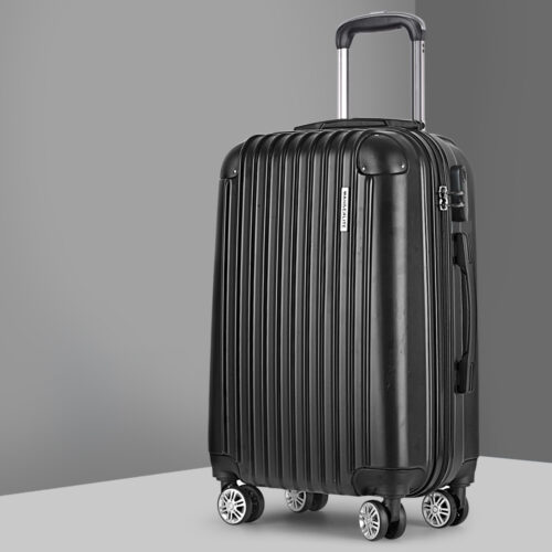 Wanderlite 24 Inch Luggage with TSA Lock Spinner Travel Suitcase Carry On Hard Shell Luggage Case Black - Image 8