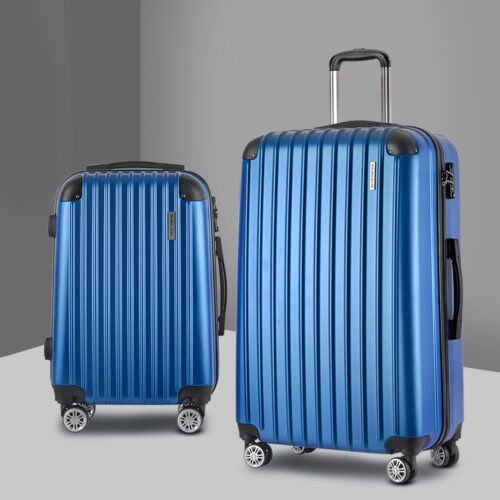 Wanderlite 20-28 Inch Luggage 2Set with TSA Lock Spinner Carry On Hard Shell Travel Suitcase Luggage Case Blue - Image 8