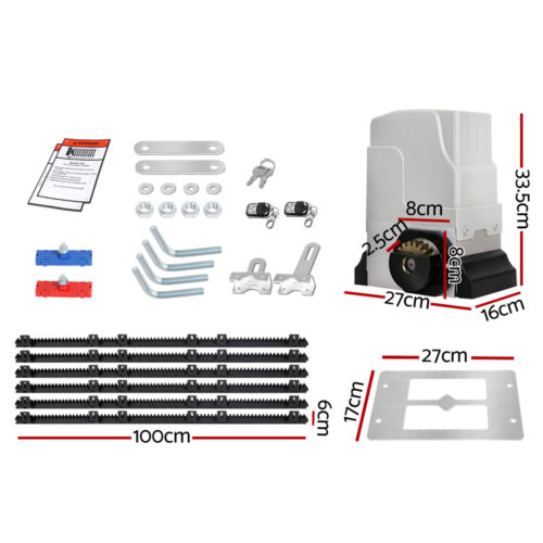 Lockmaster Automatic Sliding Gate Opener Kit 6M 1800KG - Image 3