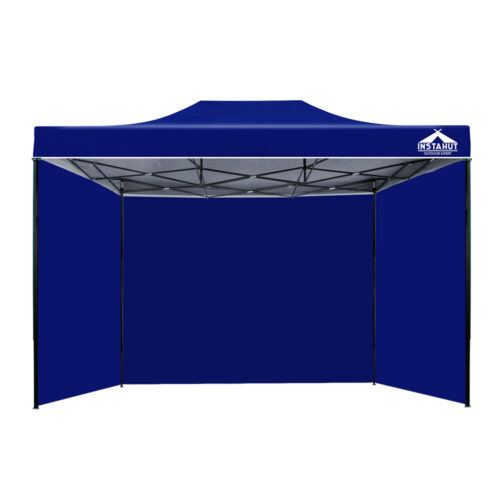 Instahut Gazebo 3x4.5 Pop Up Marquee Folding Tent Wedding Gazebos Camping Outdoor Shade Canopy Blue - Image 4